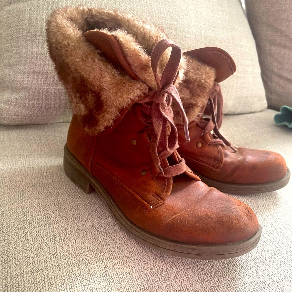 Furry boots!